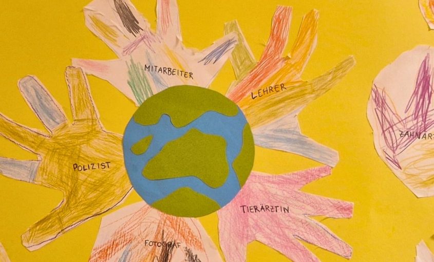Bastelarbeit zum WEltkindertag 2025 "Wenn ich groß bin, werde ich..."