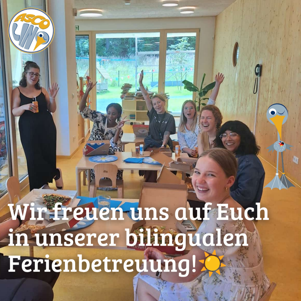 Unser Team freut sich auf die Kinder der bilingualen Ferienbetreuung!